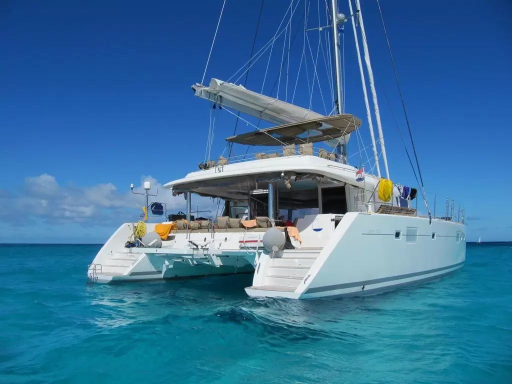 Melity Lagoon 560 Catamaran welcomes you onboard 56 feet of pure modern luxury as the ultimate home-at-sea for your true Greek Charter Itinerary