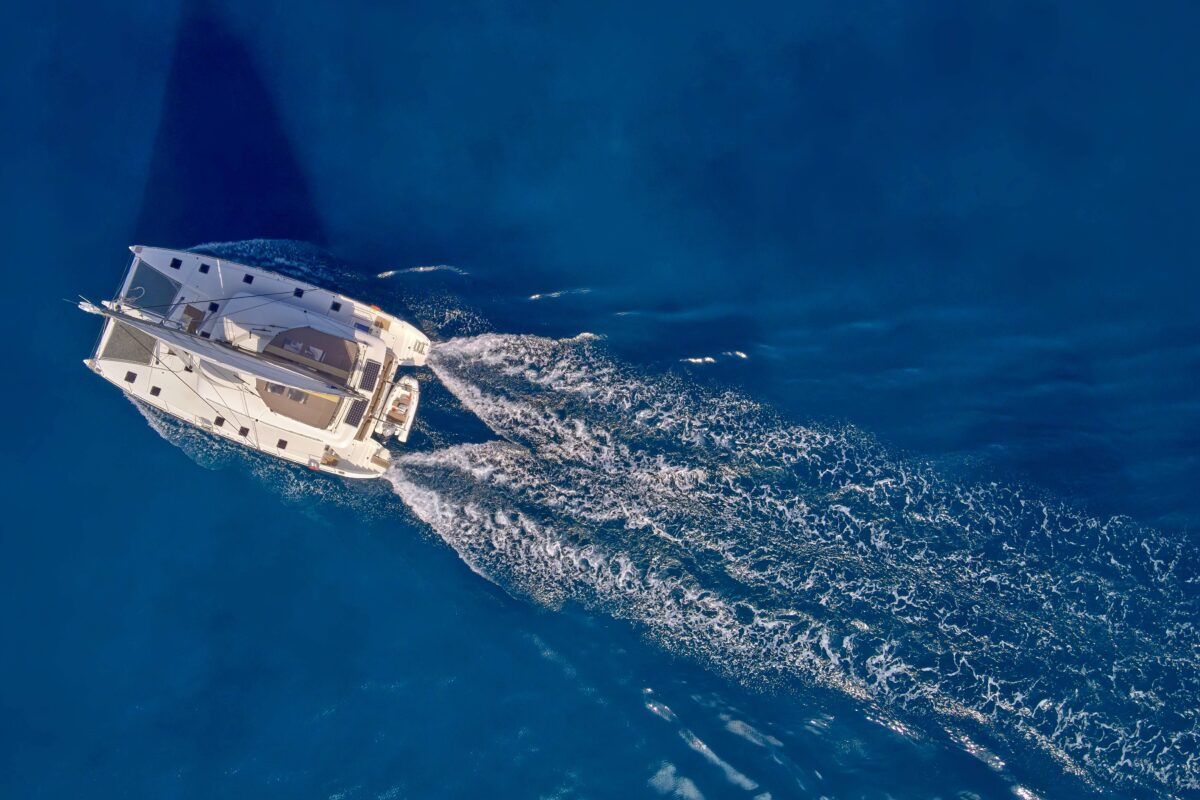 Book a yacht charter on board The Golden Pearl! This luxury Catamaran welcomes you to a wondrous charter experience combining great performance