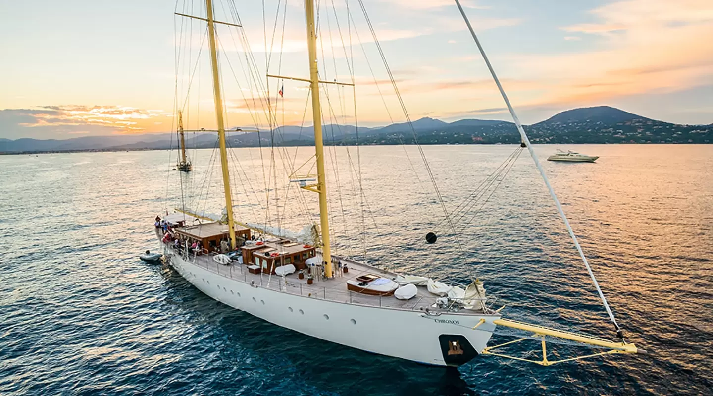 The Chronos MEGA sailing yacht combines 179 feet of classic beauty, full sailing equipment, safety and high-performance engines